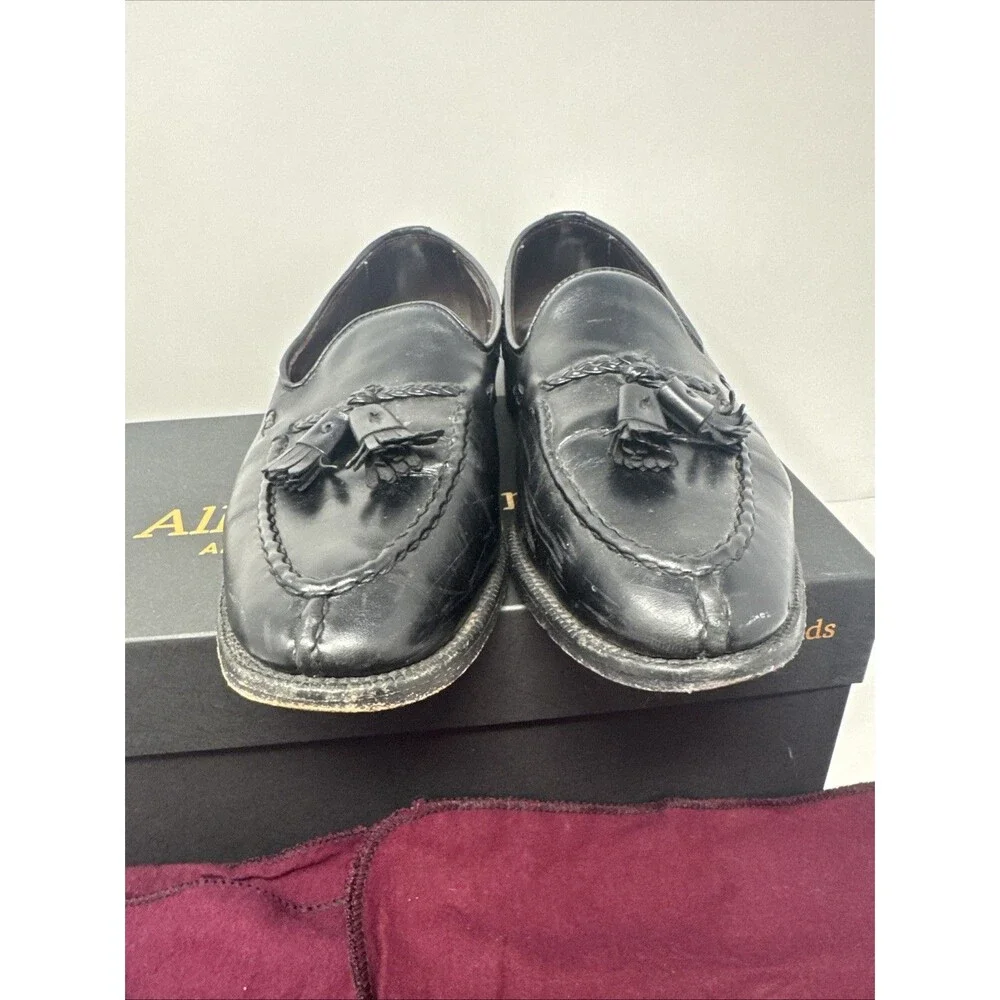 Allen Edmonds The Adams Independence Collection Black Loafers Tassle Sz 10 D